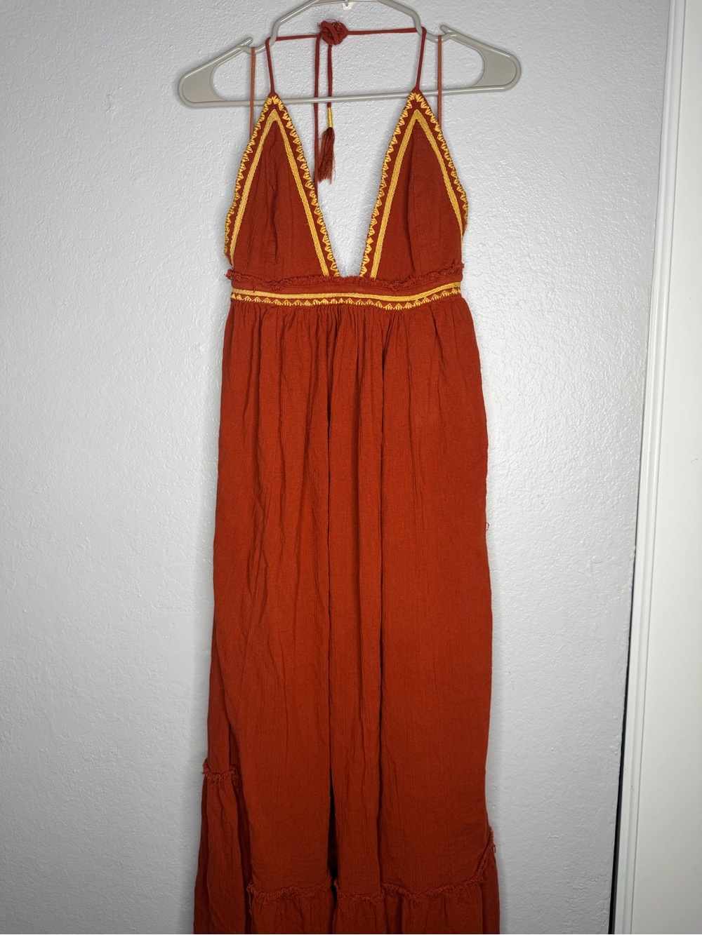 Free people maxi dress Rust Orange